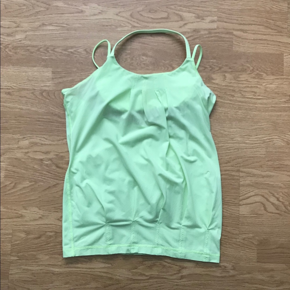 Neon Green Lululemon Halter Top/Open Back